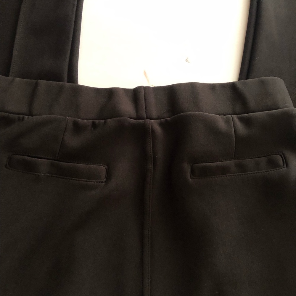 INDERO, Black Business Leggins W/back faux pockets, front side pockets Fit L/XL - Picture 4 of 16